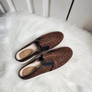 Time and  Tru Leopard Fur lined Mules